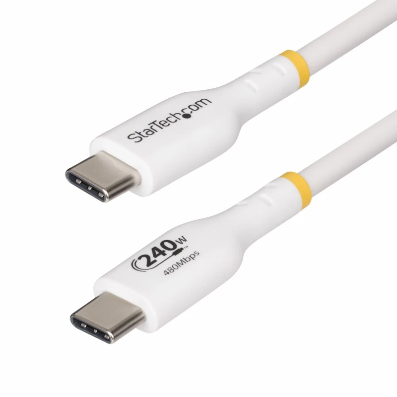 Image of StarTech.com USB-C Charging Cable, 240W PD White 4m USB2EPR4MW