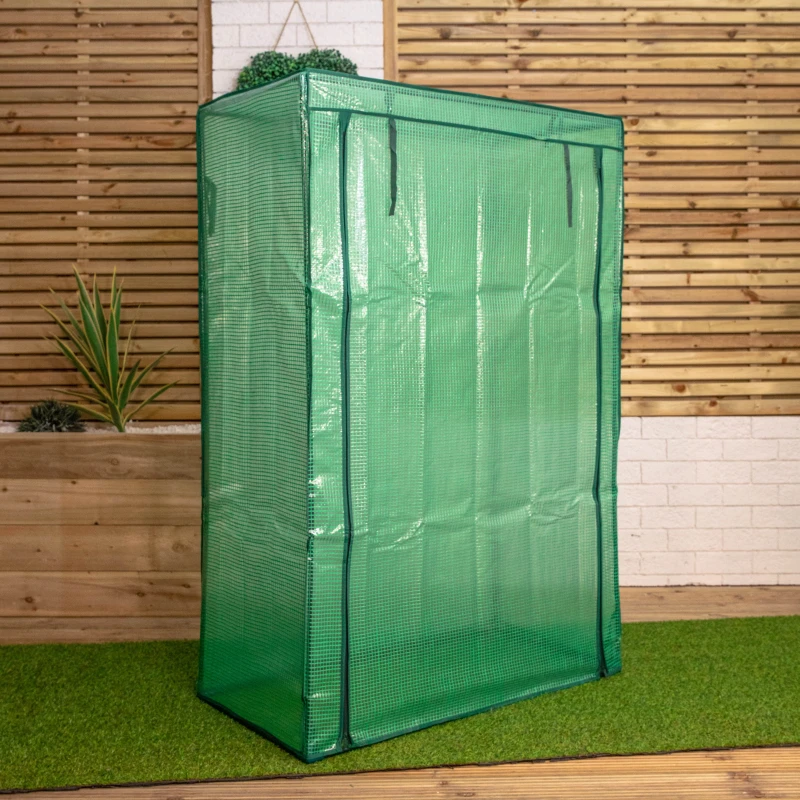 Image of 1.50m x 1m Outdoor Tomato Greenhouse with Steel Frame and Protective PE Cover