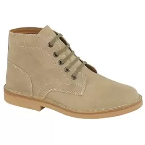 Image of Roamers Mens Real Suede Leisure Boots (7 UK) (Dark Taupe)