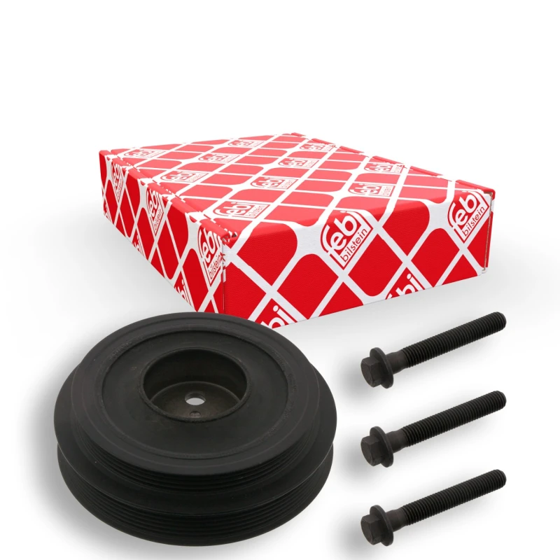 Image of FEBI BILSTEIN Crankshaft Pulley Ø: 145mm 36626 Belt Pulley, crankshaft FORD,Transit Mk6 Kasten (V347, V348, FA)