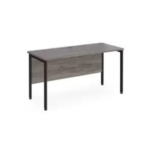 Image of Dams Maestro 25 Straight Desk 1400mm x 600mm - Black H-frame Leg, Beech Top