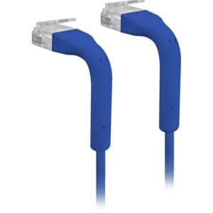 Image of Ubiquiti UC-PATCH-RJ45-BL UniFi Cat6 Ethernet Patch Cable - 22cm Blue