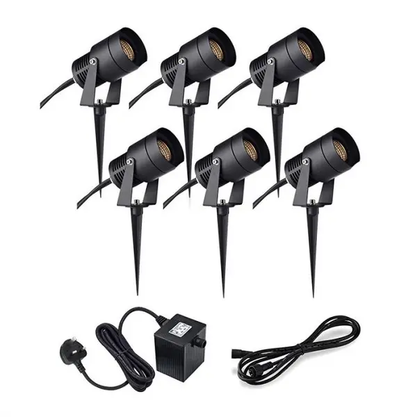 Image of Markslojd Garden 24V - 6W LED Spotlight Kit - 6 Lights