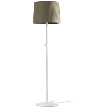 Image of Faro SAMBA - Floor Lamp Round Tappered Shade Green, E27