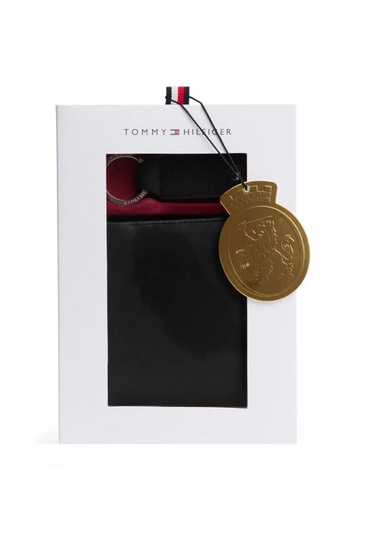 Image of Tommy Hilfiger Mens Gp Eton Cc & Coin Pckt Keyfob Black Male