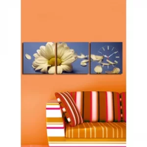 Image of 3P2828CS-1 Multicolor Decorative Canvas Wall Clock (3 Pieces)