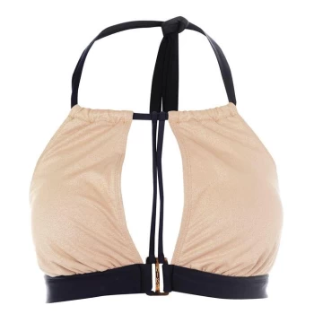 Image of Biba Naomi Metallised Bikini Top - Gold