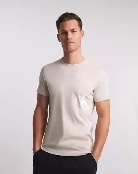 Image of Calvin Klein Jeans Beige Ck T-Shirt