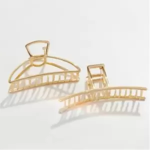 Image of I Saw It First Metal Claw Clips 2 Pack - Gold