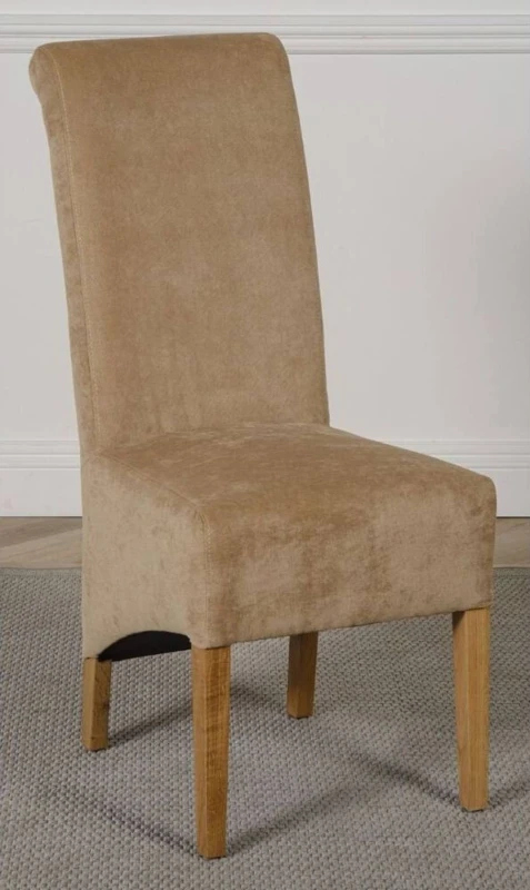 Image of Thats Furniture Montana Fabric Dining Chairs for Dining Room or Kitchen in Beige Beige Unisex