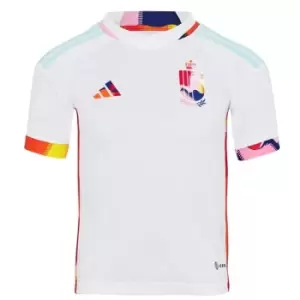 Image of adidas Belgium Away Shirt 2022 2023 Juniors - White