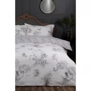 Image of Jungle Toile Reversible Duvet Set