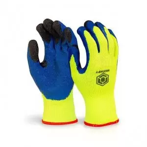 Image of B-Flex Latex Thermo-Star Fully Dipped Yellow Medium Gloves Pair