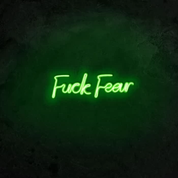 Image of Fuck Fear - Green Green Wall Lamp