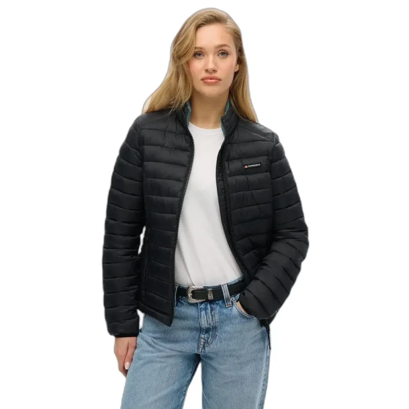 Image of Superdry Womens Superdry Fuji Lite Puffer Noir Female M
