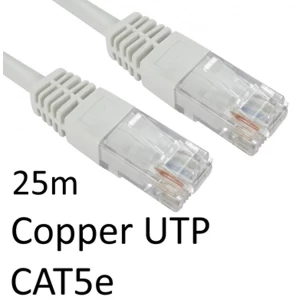 Image of RJ45 (M) to RJ45 (M) CAT5e 25m White OEM Moulded Boot Copper UTP Network Cable