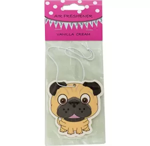 Image of Pug Dog Vanilla Pack Of 20 Air Freshener