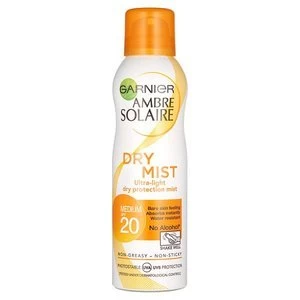 Image of Ambre Solaire Dry Mist Sun Cream Spray SPF20 200ml