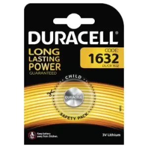 Image of Duracell Batterie Knopfzelle CR1632 3.0V Lithium 1St. - Battery -...