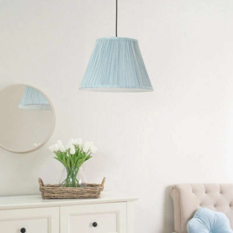 Image of Blue Pin Stripe Large Shade