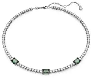 Image of Swarovski 5666168 Matrix Tennis Necklace Rhodium Plated Jewellery
