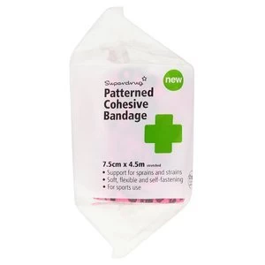 Image of Superdrug Leopard Print Cohesive Bandage 7.5cm x 4.5m