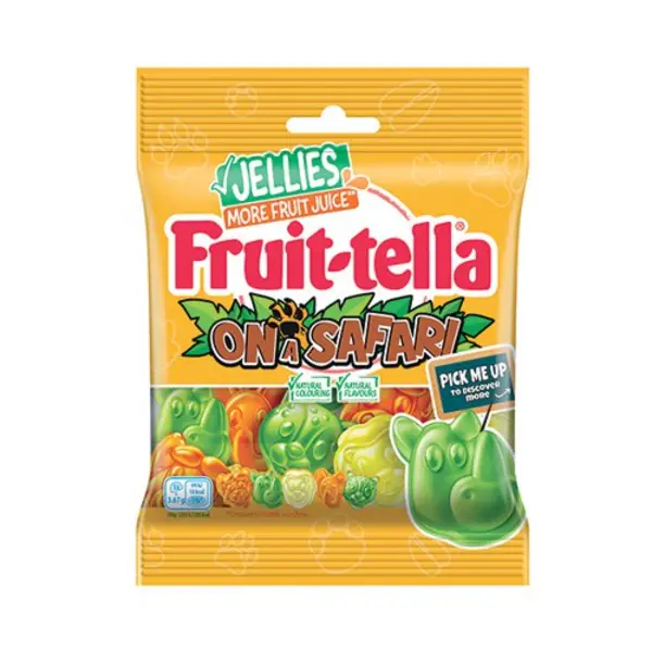Image of Fruittella Fruit-tella On A Safari Jellies 110g (Pack of 24) 6469100 6469100