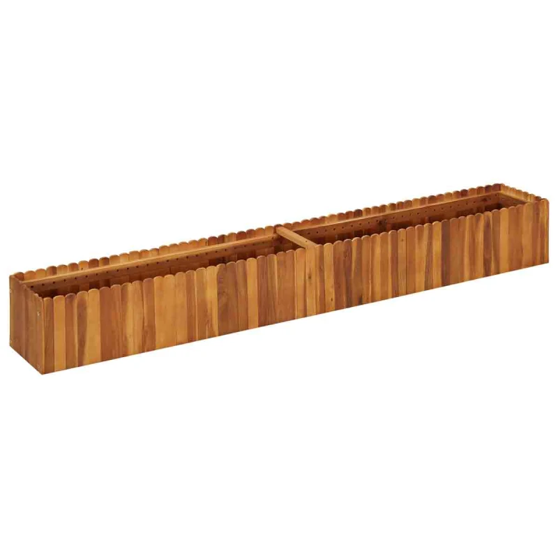 Image of VIDAXL Garden Raised Bed 200x30x25cm Solid Acacia Wood Vidaxl 8719883722887