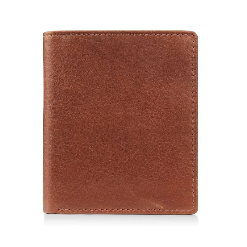 Image of PRIMEHIDE 'Tuscan' Leather Mens Bifold Wallet Tan male