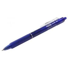 Image of Pilot FriXion Clicker Rollerball Retractable Erasable Pen 0.7mm Tip 0.35mm Line Blue Pack of 12