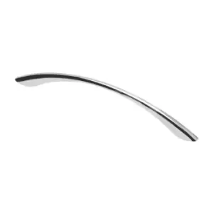 Image of GTV Metal Slim Drawer Cabinet Door Pull Kitchen Handle Cup Bow - Colour Chrome,