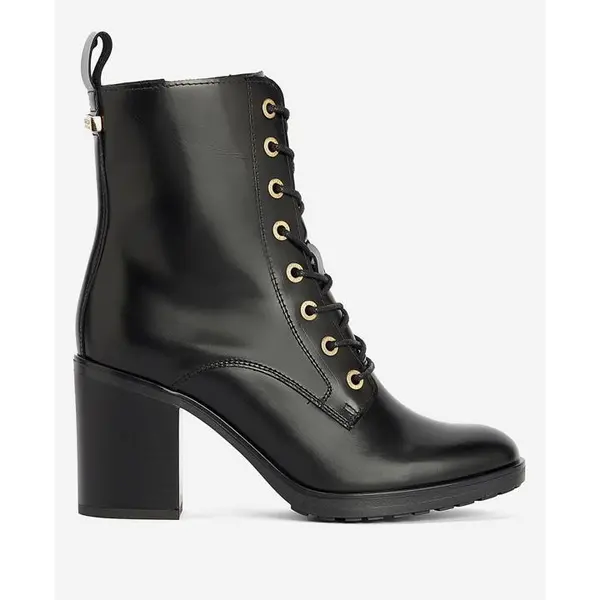 Image of Barbour International Aurora Lace-Up Ankle Boots - Black 5