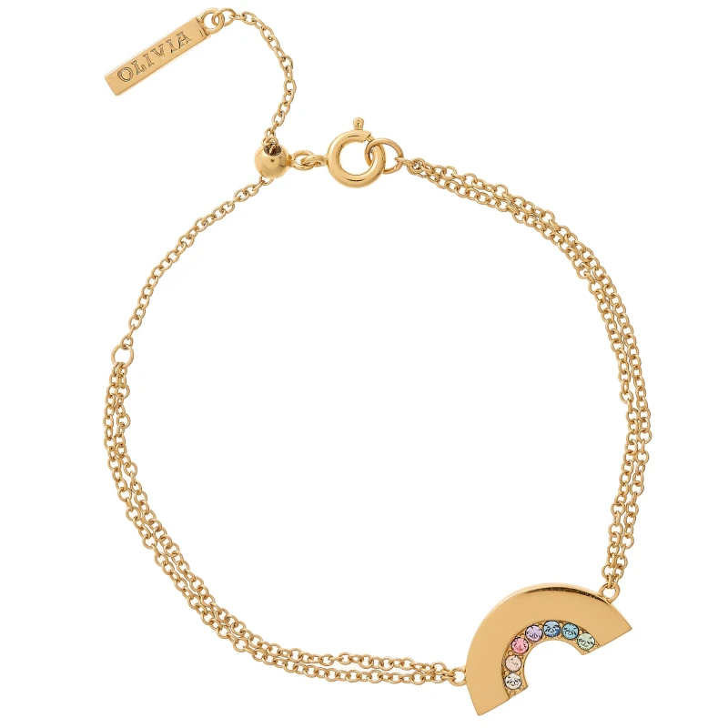 Image of Olivia Burton Plated Stainless Steel Bracelet - Gold Gold One Size