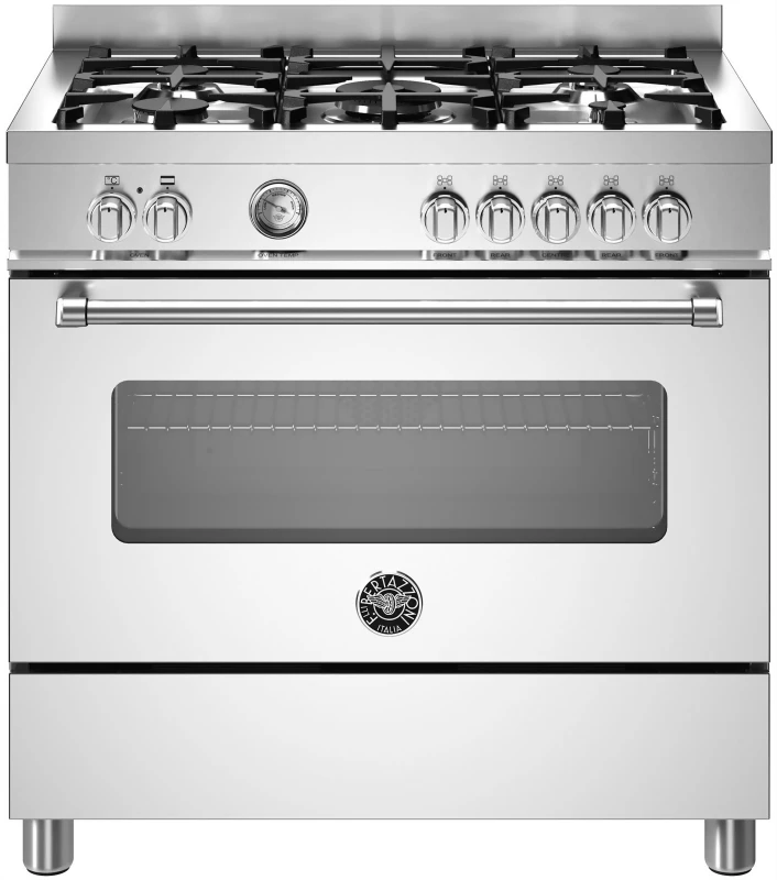 Image of Bertazzoni MAS95C1EXC 90cm Master Series Dual Fuel Range Cooker - STAINLESS STEEL MAS95C1EXC
