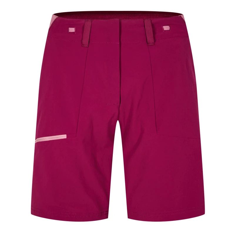 Image of La Sportiva Womens Performance Climbing Shorts Red Plum female Scout Shor