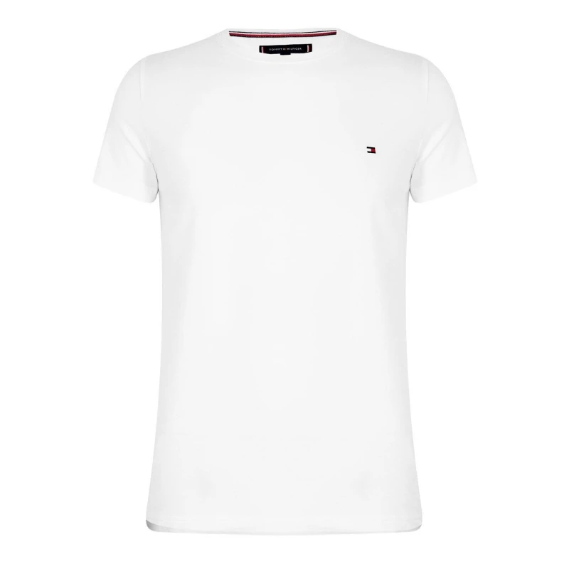 Image of Tommy Hilfiger Stretch Slim Fit T-Shirt - White White 3XL