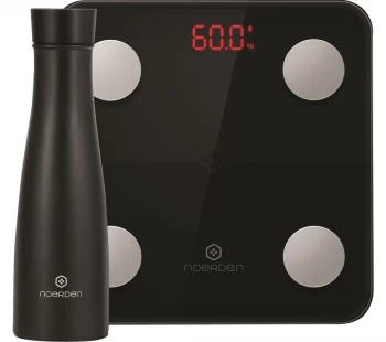 Image of NOERDEN LIZ Smart Bottle & Minimi Smart Scale Bundle - Black