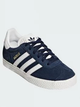 Image of Adidas Originals Gazelle Childrens Trainer - Navy