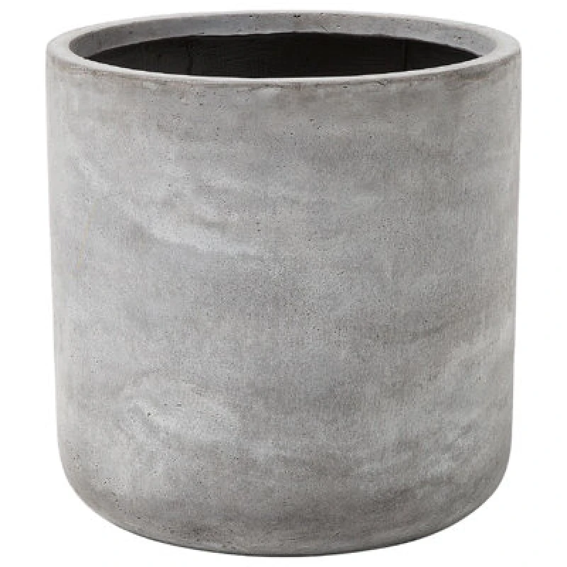 Image of Beliani Plant Pot Messene 51cm Light Grey