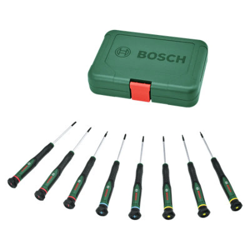 Image of Bosch Hand Tools Precision Screwdriver Set 8 Piece 1600A02Z9M 1600A02Z9M