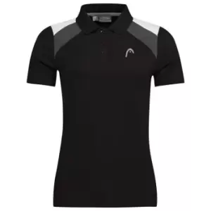 Image of Head Tech Polo Shirt Womens - Black