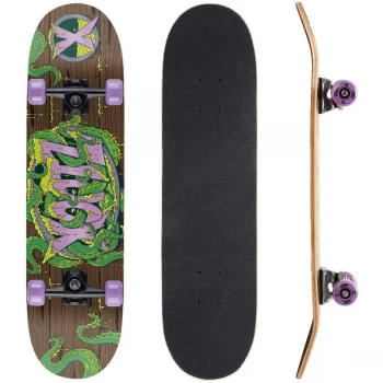 Image of Xootz Kids Complete Beginners Double Kick Trick Skateboard Maple Deck - 31 x 8" Tentacles