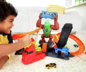 Image of Hot Wheels Toxic Gorilla Slam Playset and Car