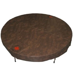 Image of Canadian Spa Round Hot Tub Cover - Brown 203cm