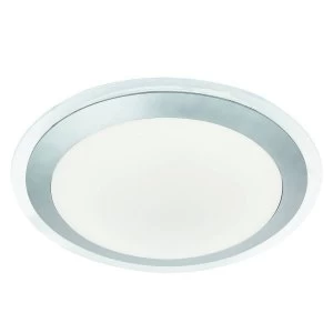 Image of LED Bathroom Ceiling Flush Light Silver IP44