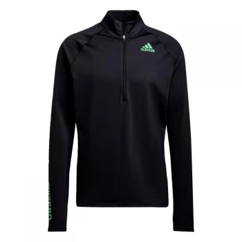 Image of adidas Adizero Warm half Zip Long-Sleeve Top Mens - Black