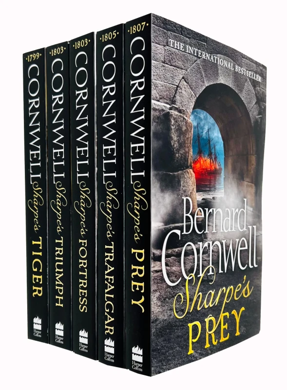 Image of Bernard Cornwell The Sharpe Series 1 To 5 Books Collection Set Tiger, Triumph, Fortress Bernard Cornwell Books