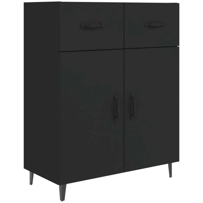 Image of VIDAXL Sideboard Black 69.5x34x90cm Engineered Wood Vidaxl 8720286972519