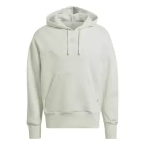 Image of adidas Studio Lounge Fleece Hoodie Mens - Green
