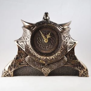 Image of Gaelic Bronze Clock 24cm